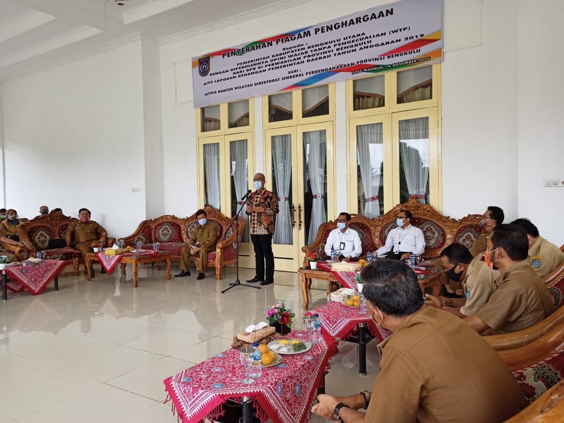 Raih WTP, Pemkab BU Dapat Penghargaan BPK