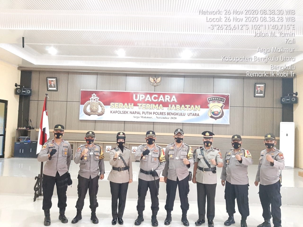 Kapolres Pimpin Sertijab Kapolsek Napal Putih