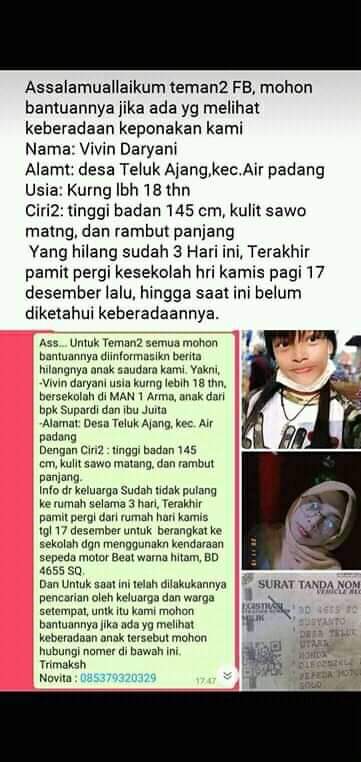 Pamit ke Sekolah, Pelajar Menghilang