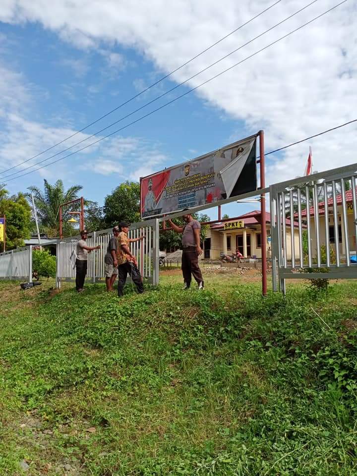 Bagun Pagar, Polsek Sungai Rumbai Patungan