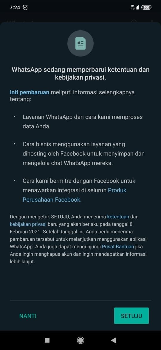 Gaduh Integrasi Data WA-FB