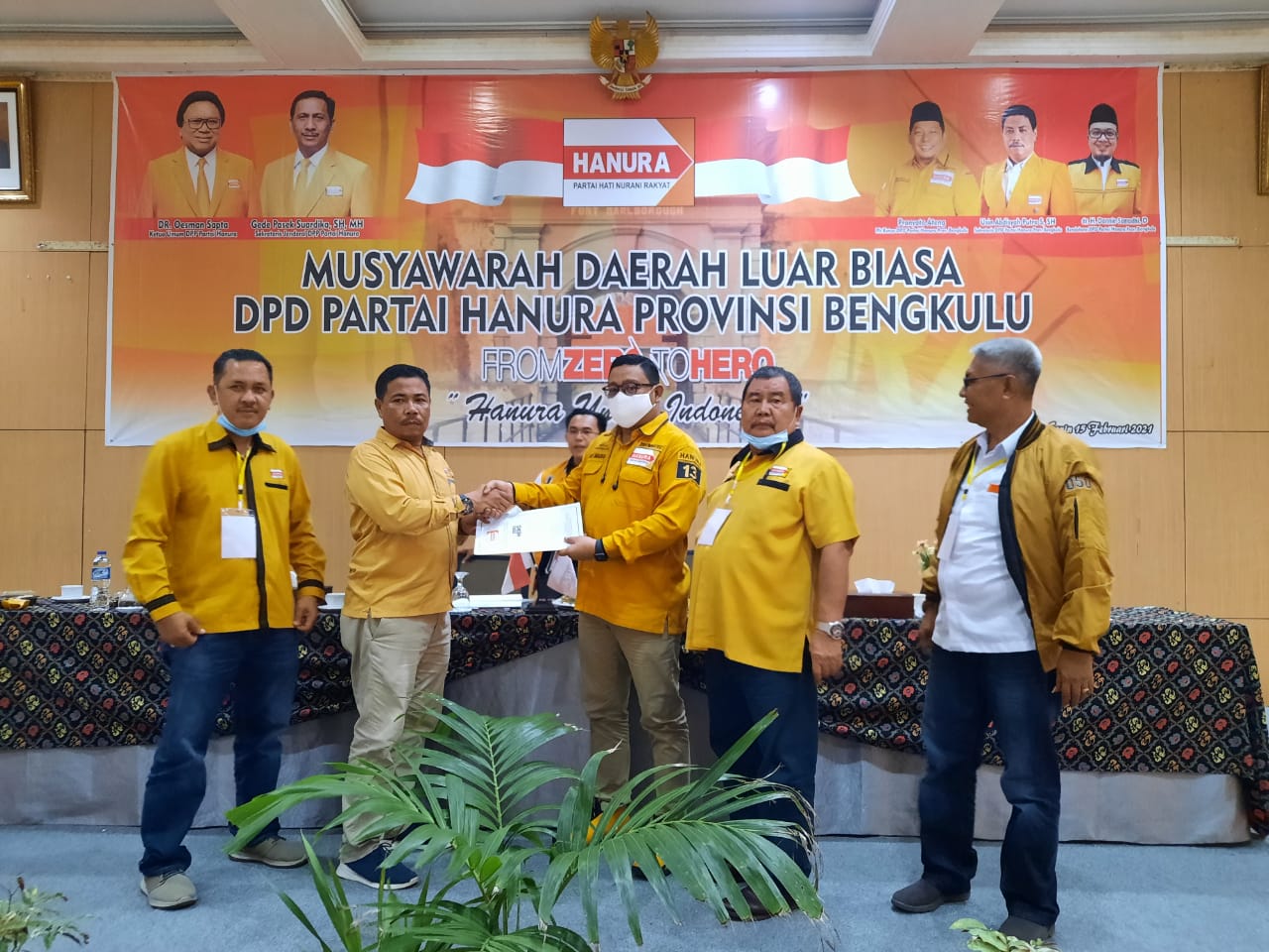 Pimpin Hanura, DPRD Provinsi Bengkulu Beri Ucapan Selamat ke Usin Abdisyah