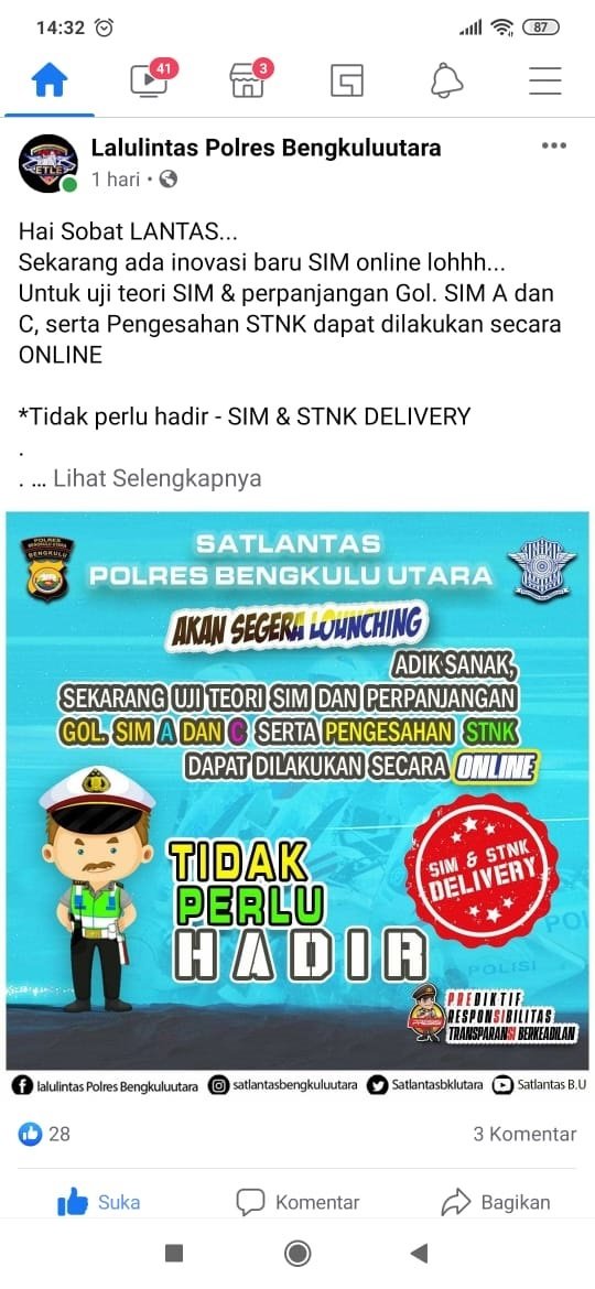 Launching Layanan Online