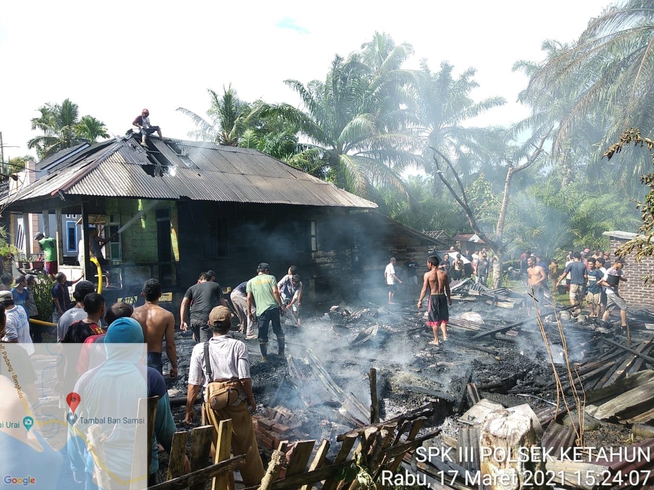 Api Ngamuk di Urai, Dua Rumah Warga jadi Arang