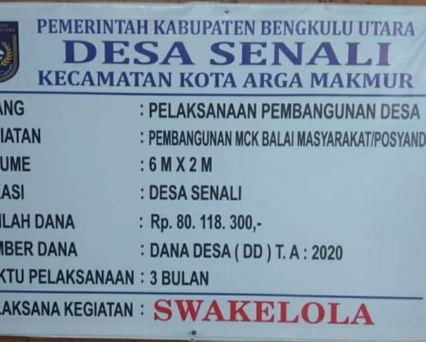 MCK Rp 80,1 Juta Desa Senali Bakal Dievaluasi