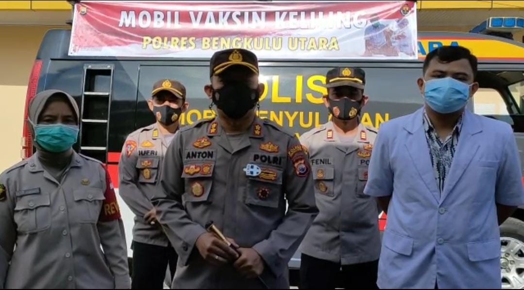 Polres Bengkulu Utara Mulai Laksanakan Vaksinasi Keliling