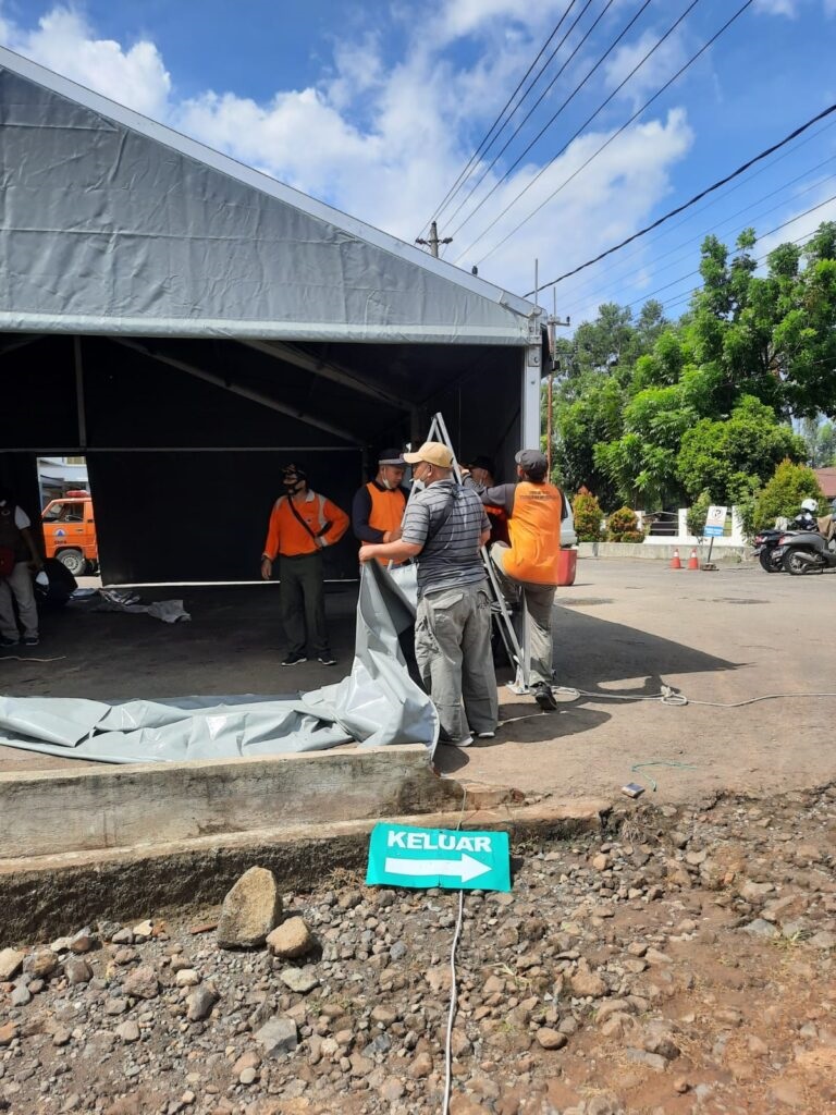 Pasien Covid-19 Melonjak, BPBD Dirikan Tenda Darurat