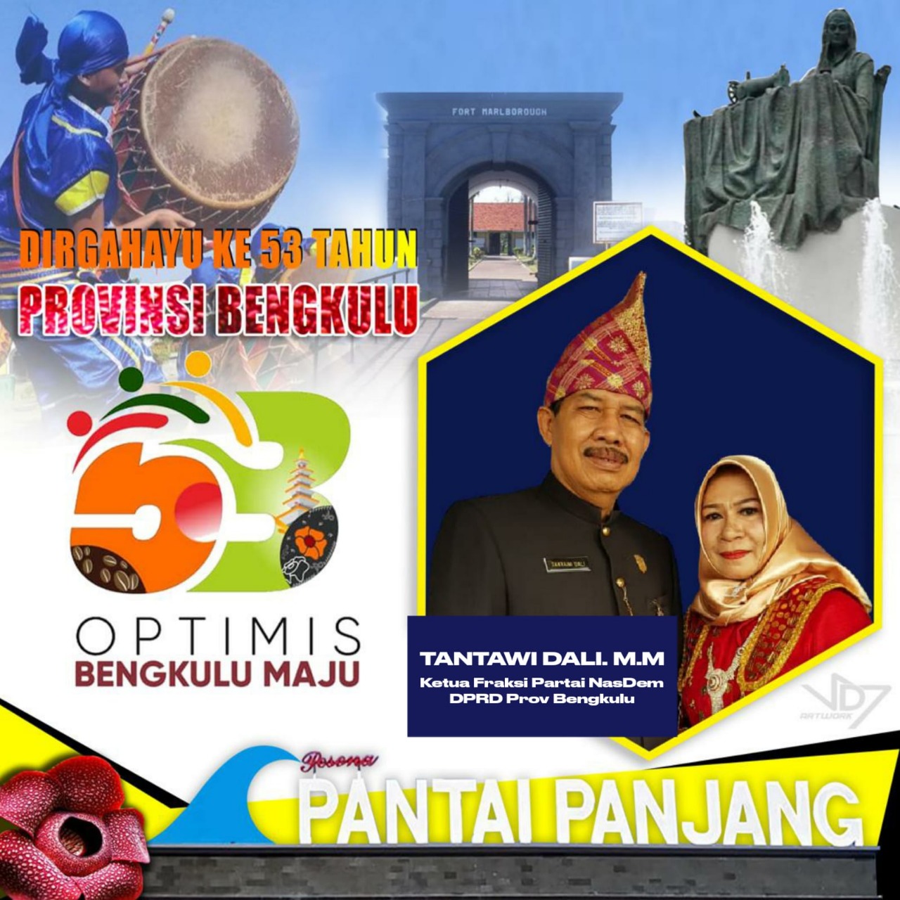 HUT Provinsi Bengkulu, Tantawi Dali Ajak Dukung Program Pemprov