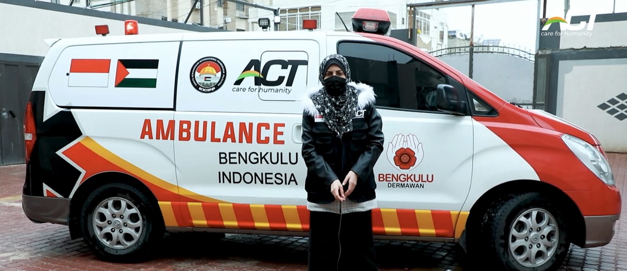 Di Palestina, Ambulance Bengkulu Targetkan Angkut 35 Pasien