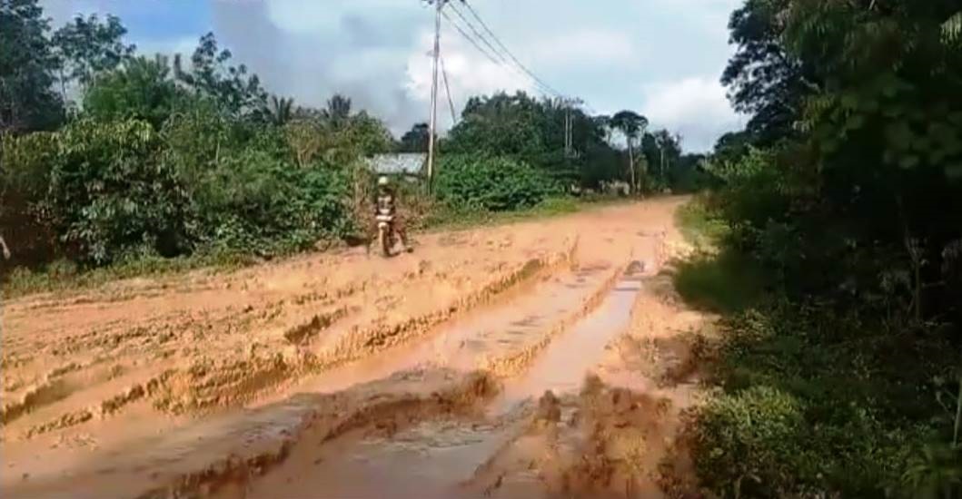 Jalan Poros di Enggano Kian Memprihatinkan