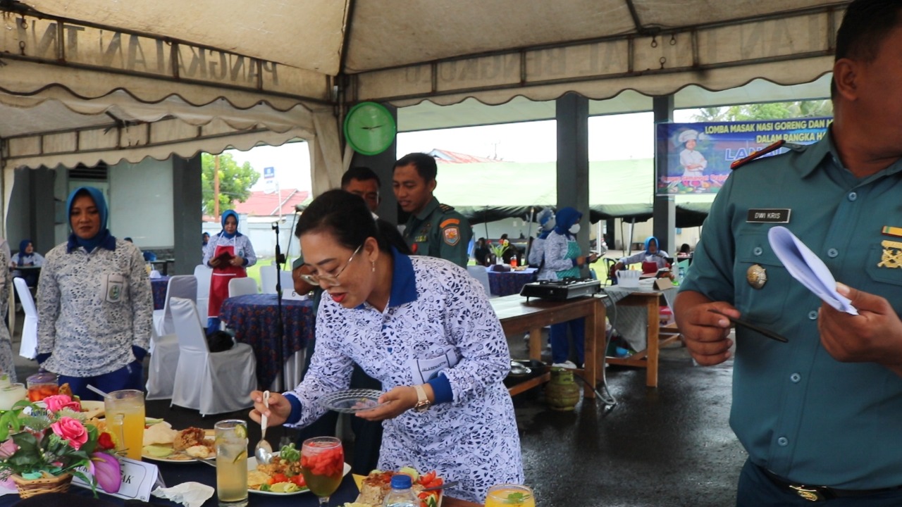 HUT Ke-36, Lanal Bengkulu Gelar Lomba Masak dan Rias Wajah