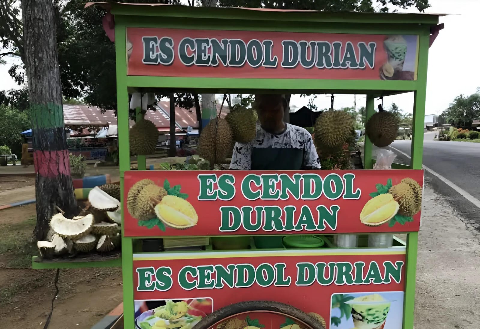 Menepis Teriknya Matahari dengan Secangkir Es Cendol Durian Bengkulu