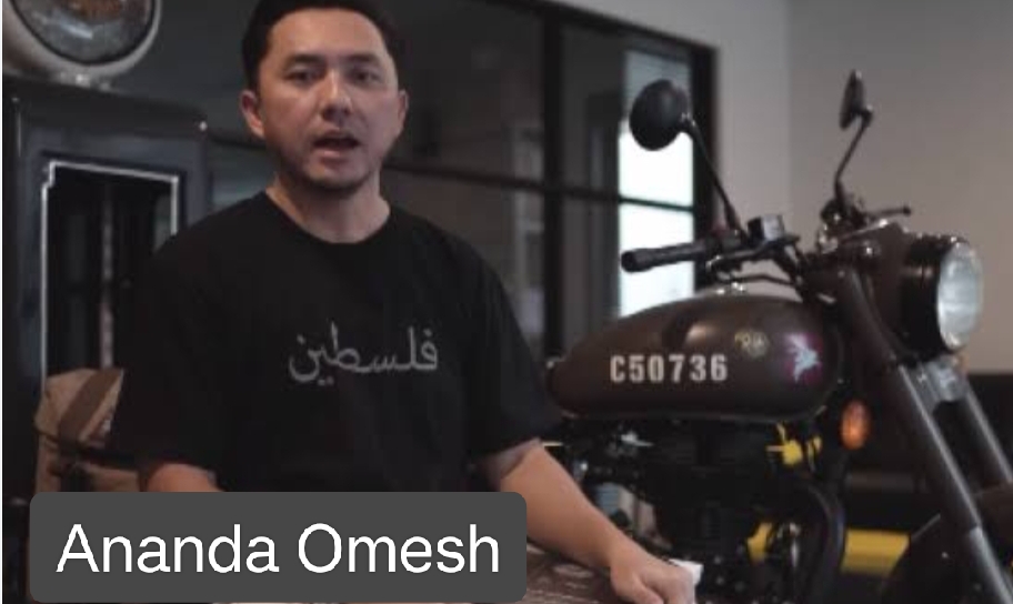 Ananda Omesh Lelang Royal Enfield Kesayangan Demi Membantu Korban Perang Palestina