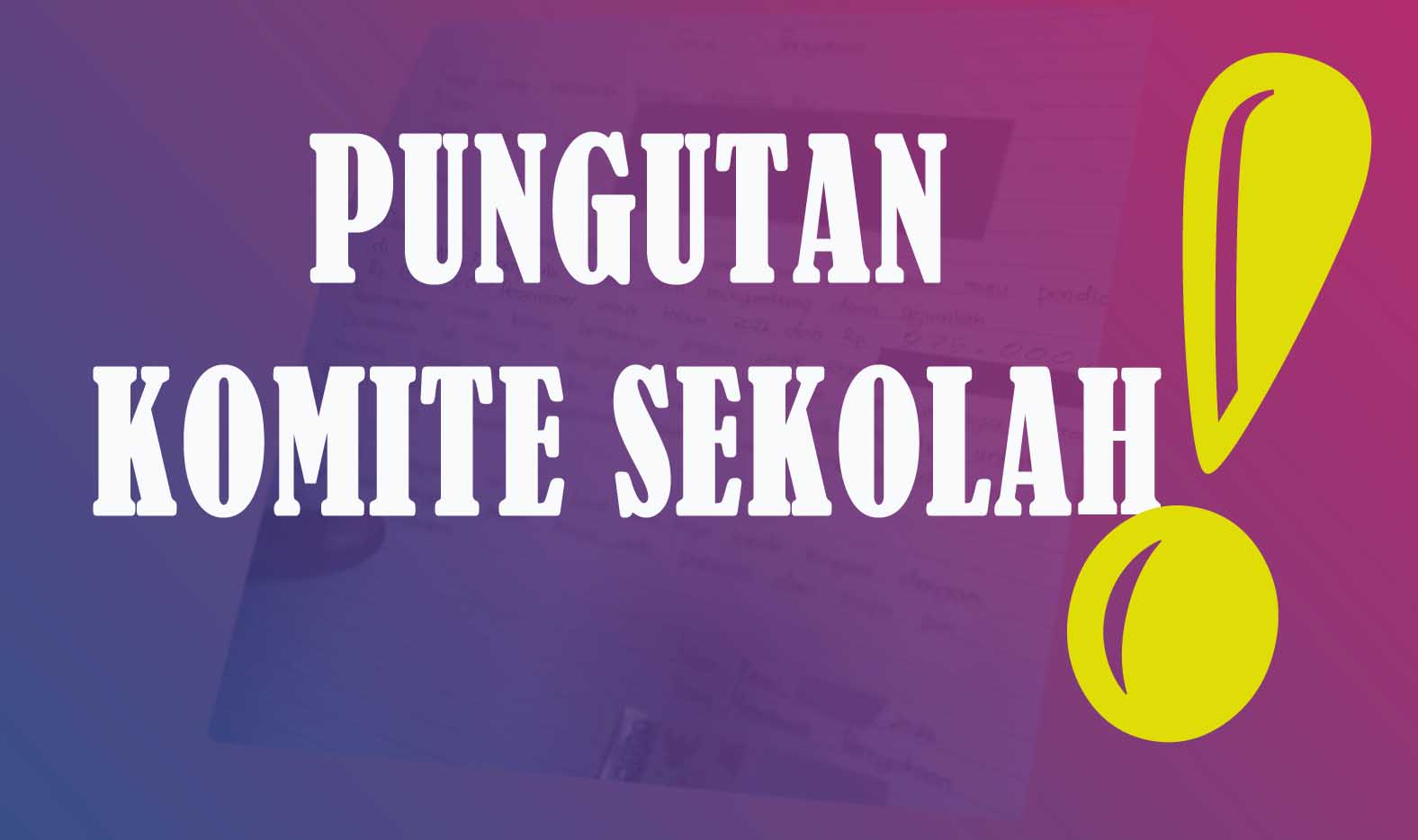 Ketua Komite SMAN 07 Bengkulu Utara Klaim Dana dari Wali Murid adalah Sumbangan