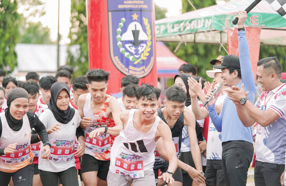 Dilepas Bupati Arie, Fun Run 5K HUT ke-46 Giri Kencana Meriah