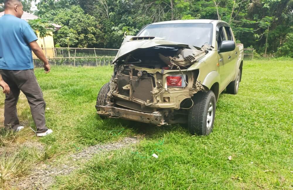 Mobil Patroli Satpol PP Kecelakaan di PUT, Diduga Dikemudikan Perempuan
