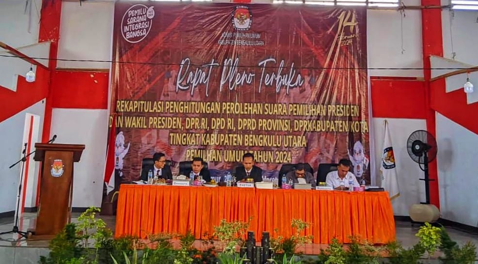 Hasil Pleno KPU Bengkulu Utara, PDIP Raih 7 Kursi, Berikut Ini Rincian Selengkapnya 