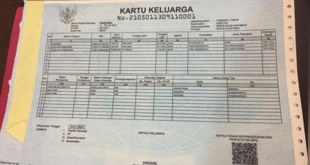 Tak Usah ke Dukcapil, Begini Cara Cetak Kartu Keluarga secara Online dari Rumah