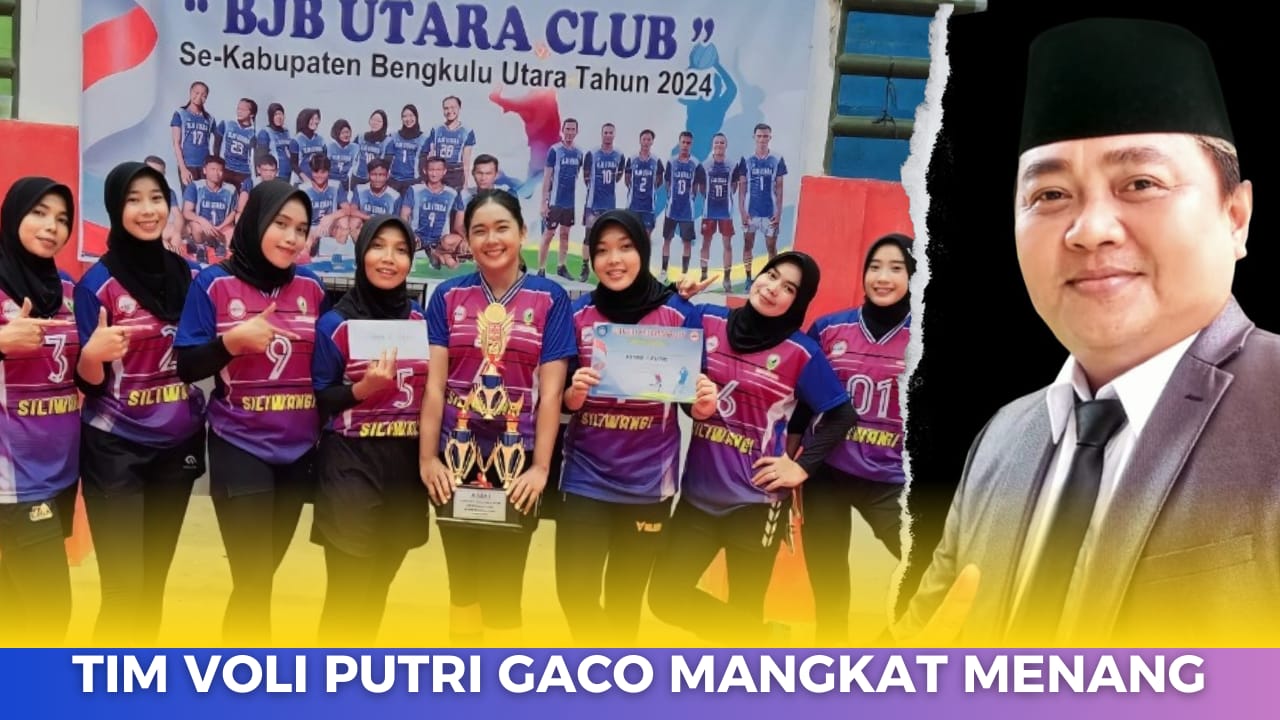 Gaco Mangkat, Tim Voli Asuhan Joko Thole Raih Juara 1 Turnamen Open Volly Ball BJB Utara Club 2024