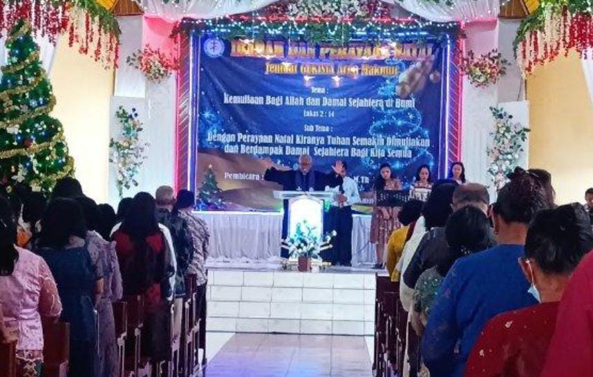 Bawa Pesan Damai untuk Pemilu 2024, Ratusan Umat Kristen Bengkulu Utara Rayakan Natal di Gekisia