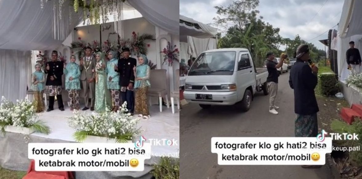 Keren! Pelaminan dan Tempat Tamu Pasangan Pengantin Ini Terpisah, Alasannya?