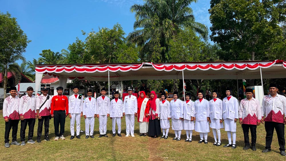 Puncak HUT RI ke-81, Pemdes Wono Harjo Kibarkan Merah Putih dengan Semarak