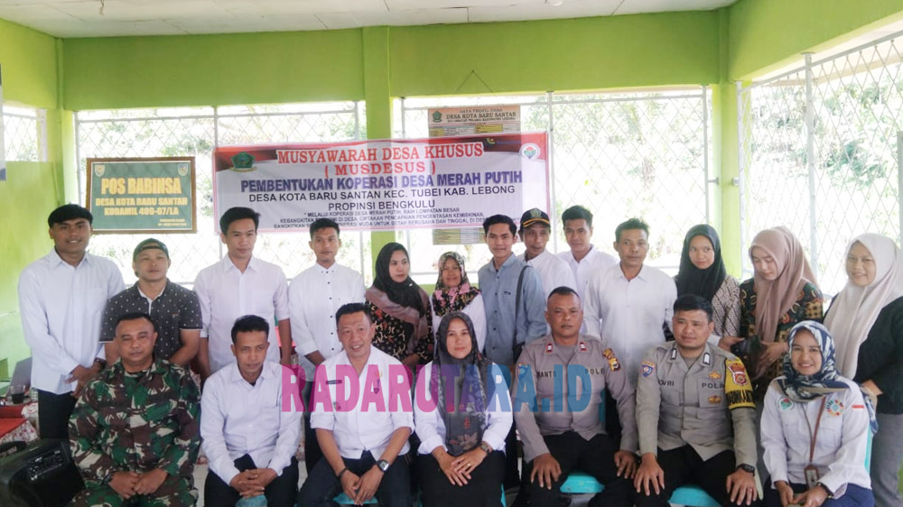 Bentuk Koperasi Merah Putih, Pemdes Kota Baru Santan Seriusi Pembangunan Ekonomi