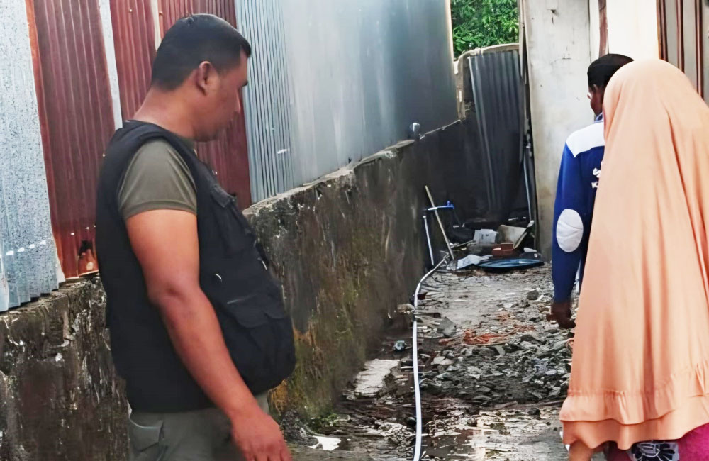 Air Limbah Tak Ditanggapi Tetangga, Warga Penurunan Lapor Satpol PP