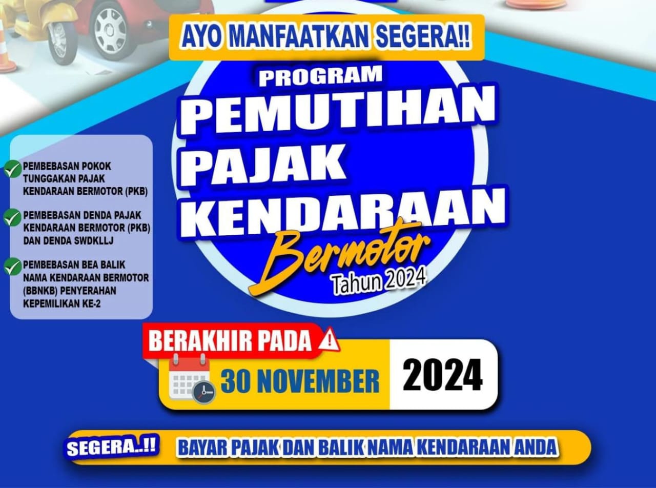 Optimalisasi Pajak Daerah, Samsat Bengkulu Utara Berlakukan Pemutihan Pajak Hingga 30 November 2024