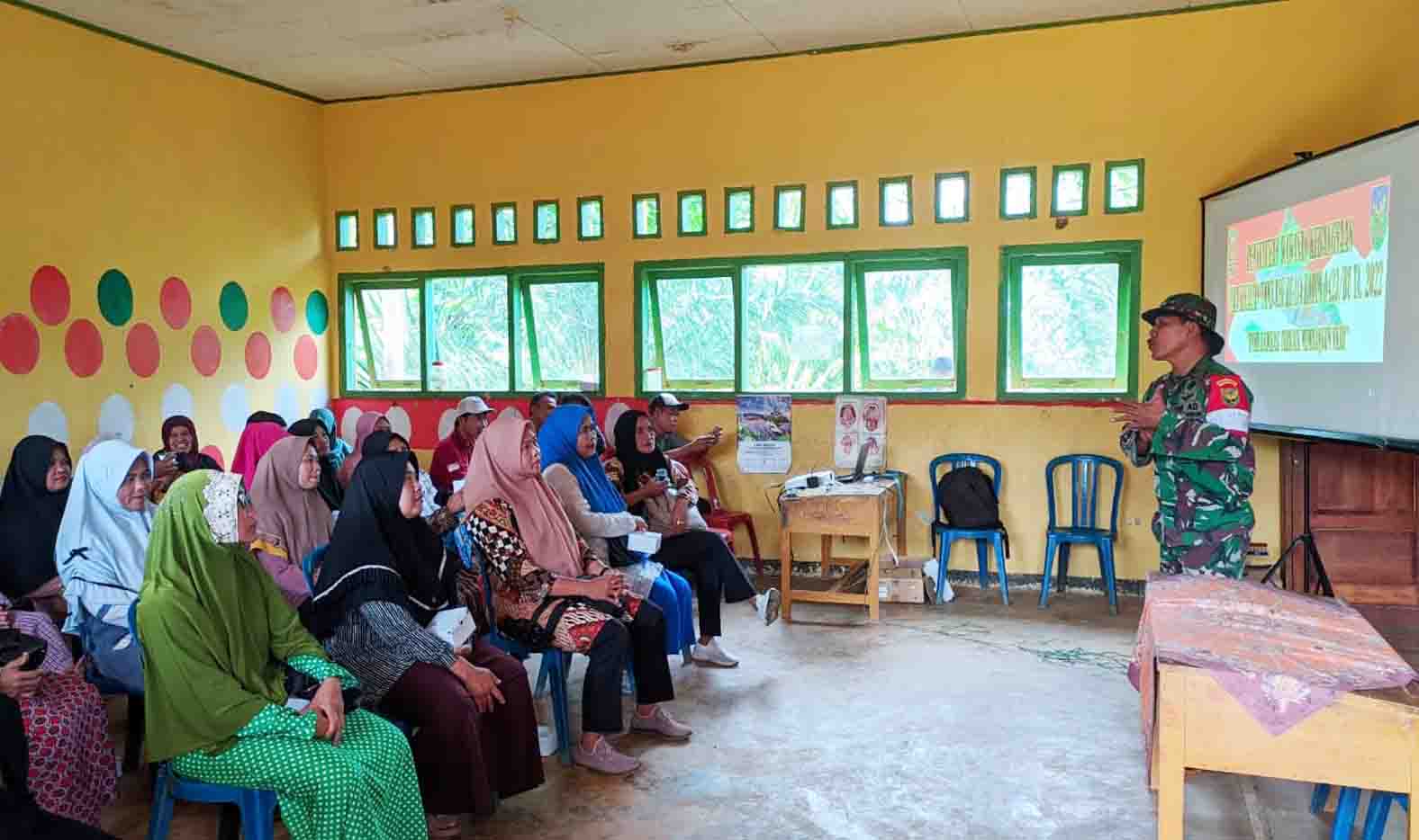 Hari ke-3 TMMD, TNI Gelar Sosialisasi Wasbang