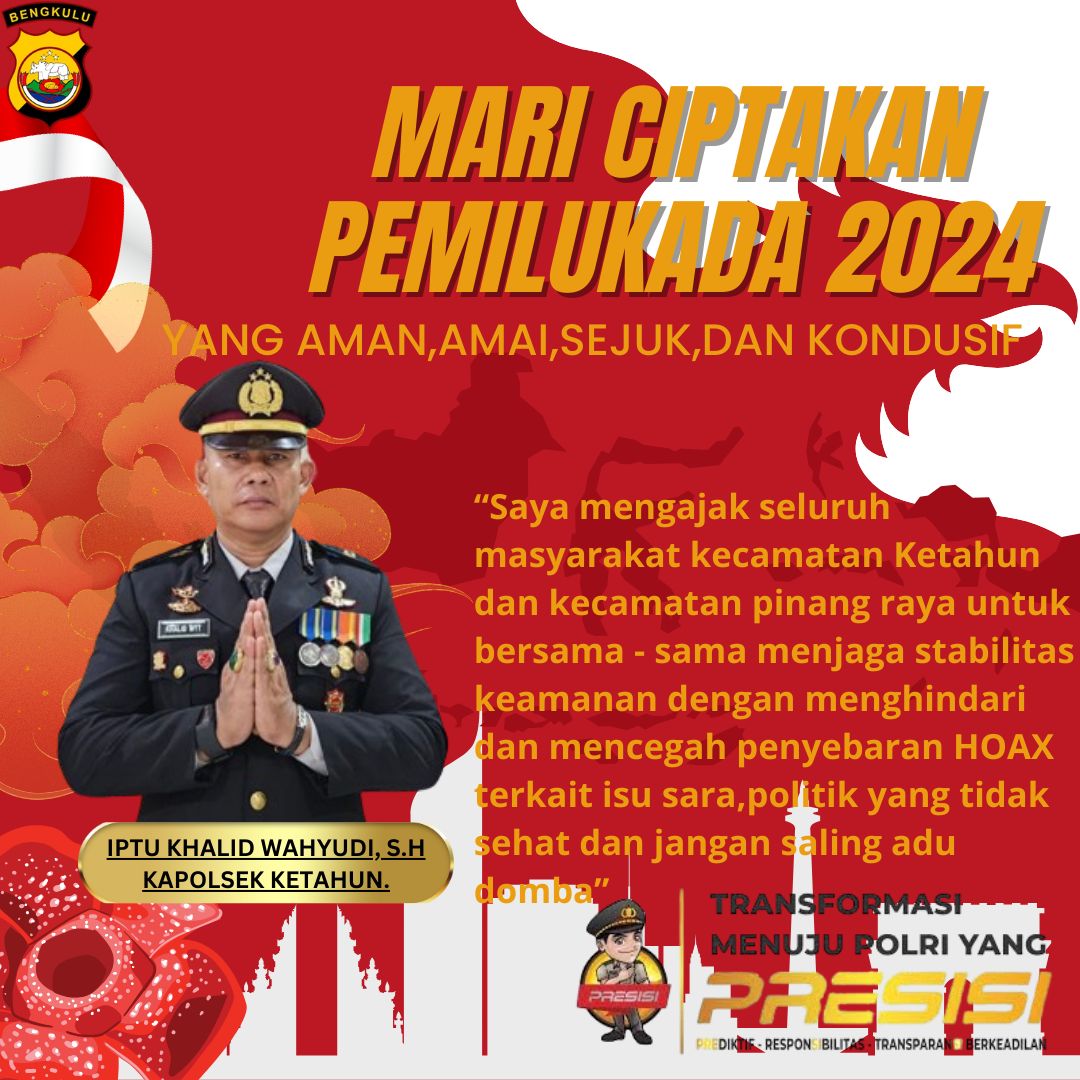 Masyarakat Diminta Waspadai Hoax Jelang Pilkada 2024, Kapolsek Ketahun: Jangan Saling Adu Domba!