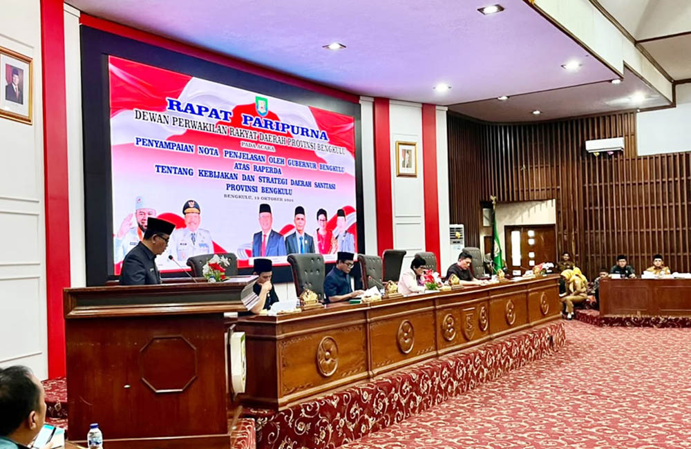 Penanganan Limbah Domestik, Pemprov Bengkulu Usulkan Raperda ke DPRD