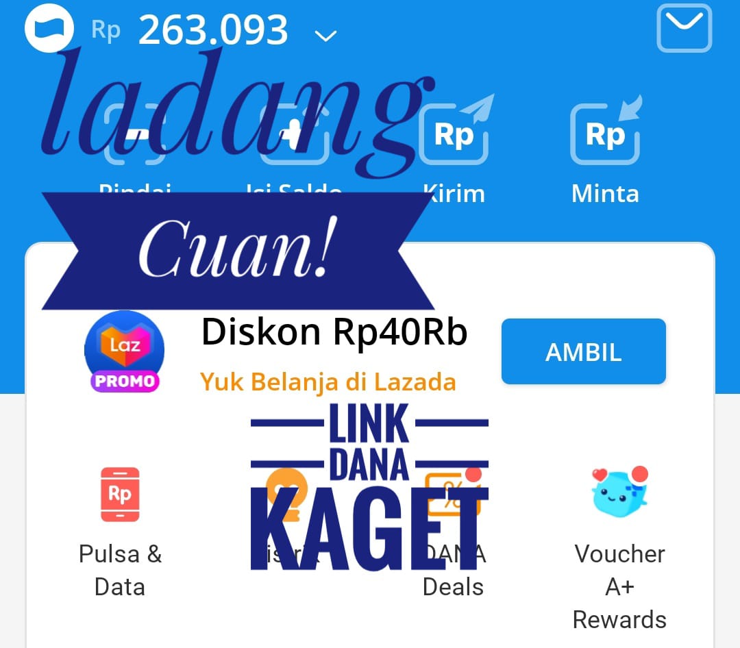 Link Dana Kaget, Modal Hp Bisa Dapat Cuan Hingga Rp100 Ribu Ambil Sekarang!