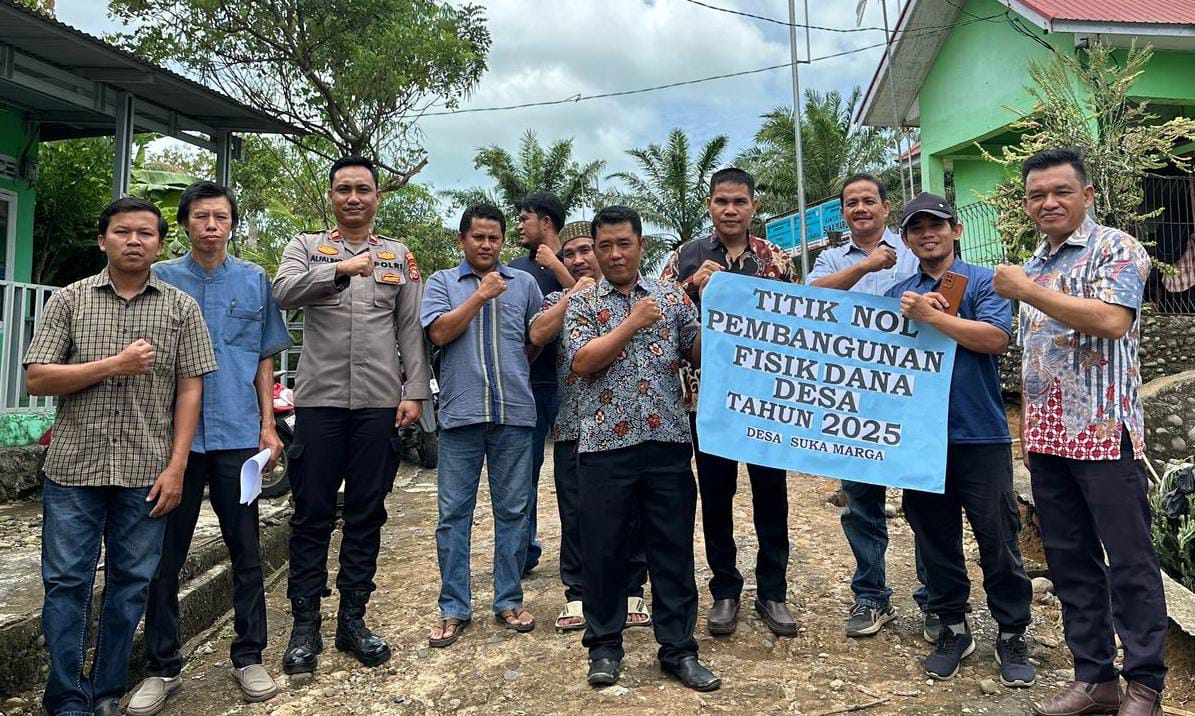 Pemanfaatan DD 2025, Suka Marga Laksanakan Titik Nol Pembangunan Fisik