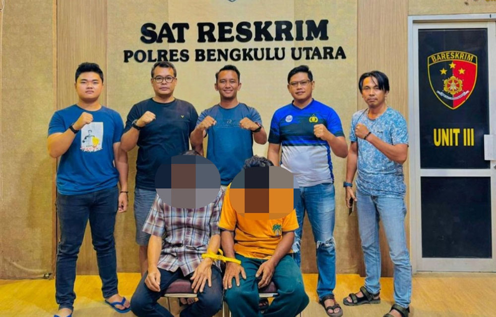 Terlibat Dugaan Pencurian TBS Perusahaan, 2 Pelaku Digelandang ke Polres 