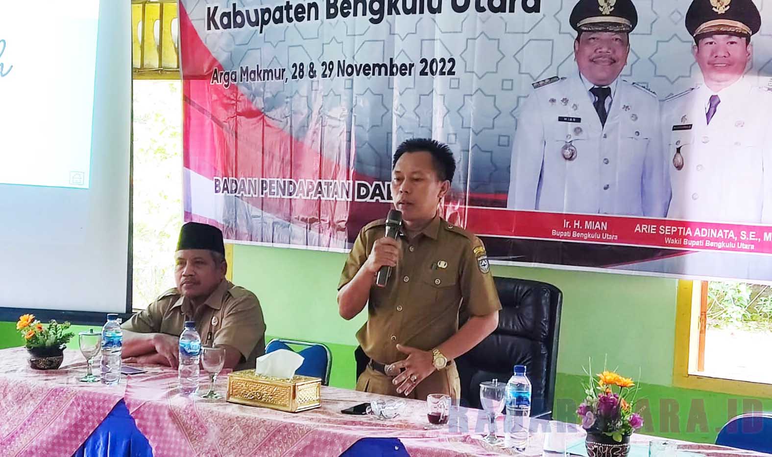 Kumpulkan Pengusaha Galian C dan Sarang Walet, Bapenda Bengkulu Utara Bangkitkan Sadar Pajak