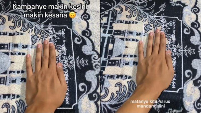 Viral, di Sajadah Ada Nama Oknum Caleg, Netizen : Sampai Segitunya Kampanye