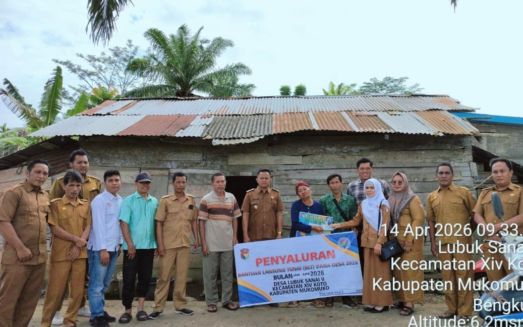 Tiga KPM di Lubuk Sanai II Terima BLT Dana Desa 2026