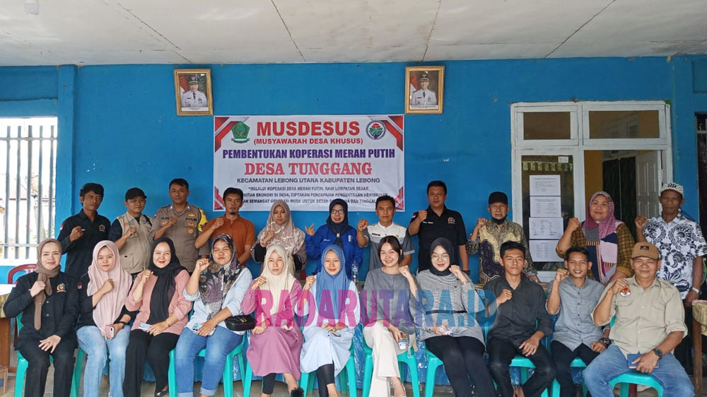 Koperasi Merah Putih Desa Tunggang, Harapan Baru Peningkatan Ekonomi Warga
