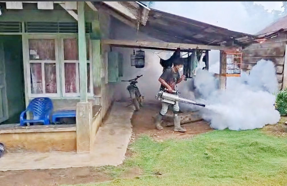 Respons Cepat Desa Air Putih, Fogging Mandiri Usai Temuan DBD