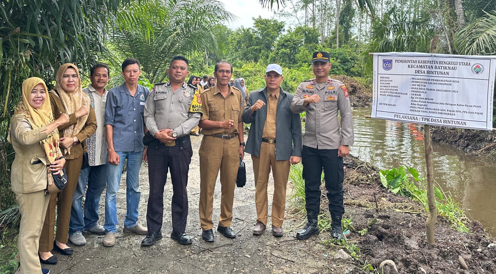 Majukan Desa Melalui Infrastruktur, Pemdes Bintunan Laksanakan Titik Nol 