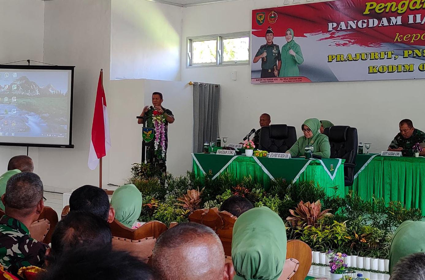 Pangdam II Sriwijaya : TNI Wajib Dukung Pemerintah dalam Mewujudkan Swasembada Pangan 