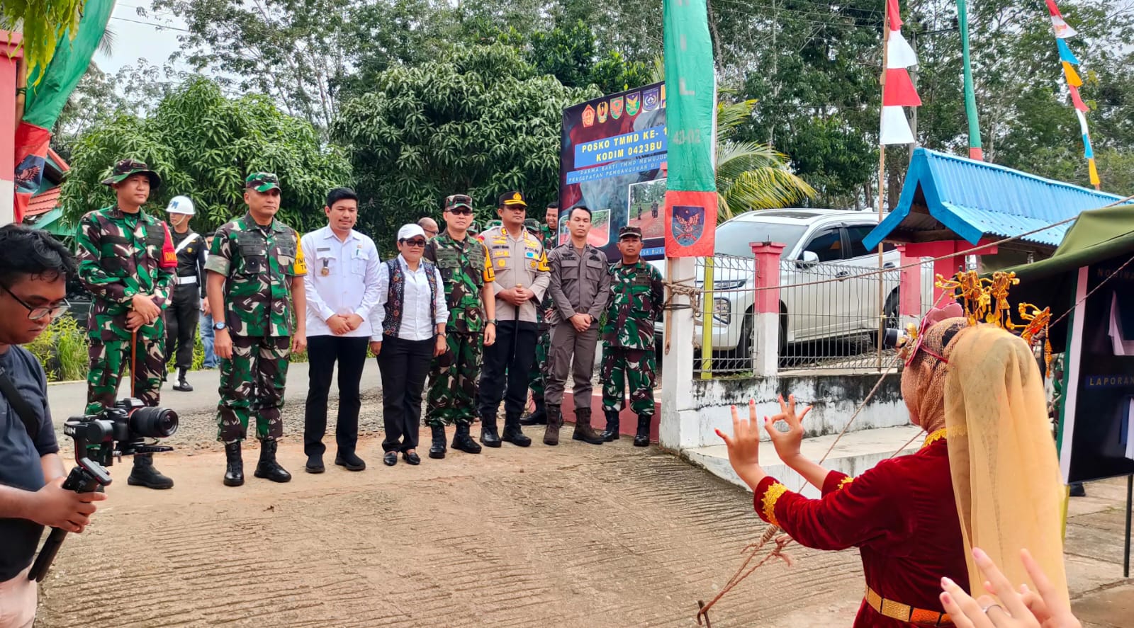 Tim Wasev dari Mabesad Tinjau Kegiatan TMMD Kodim Bengkulu Utara di Desa Bukit Tinggi