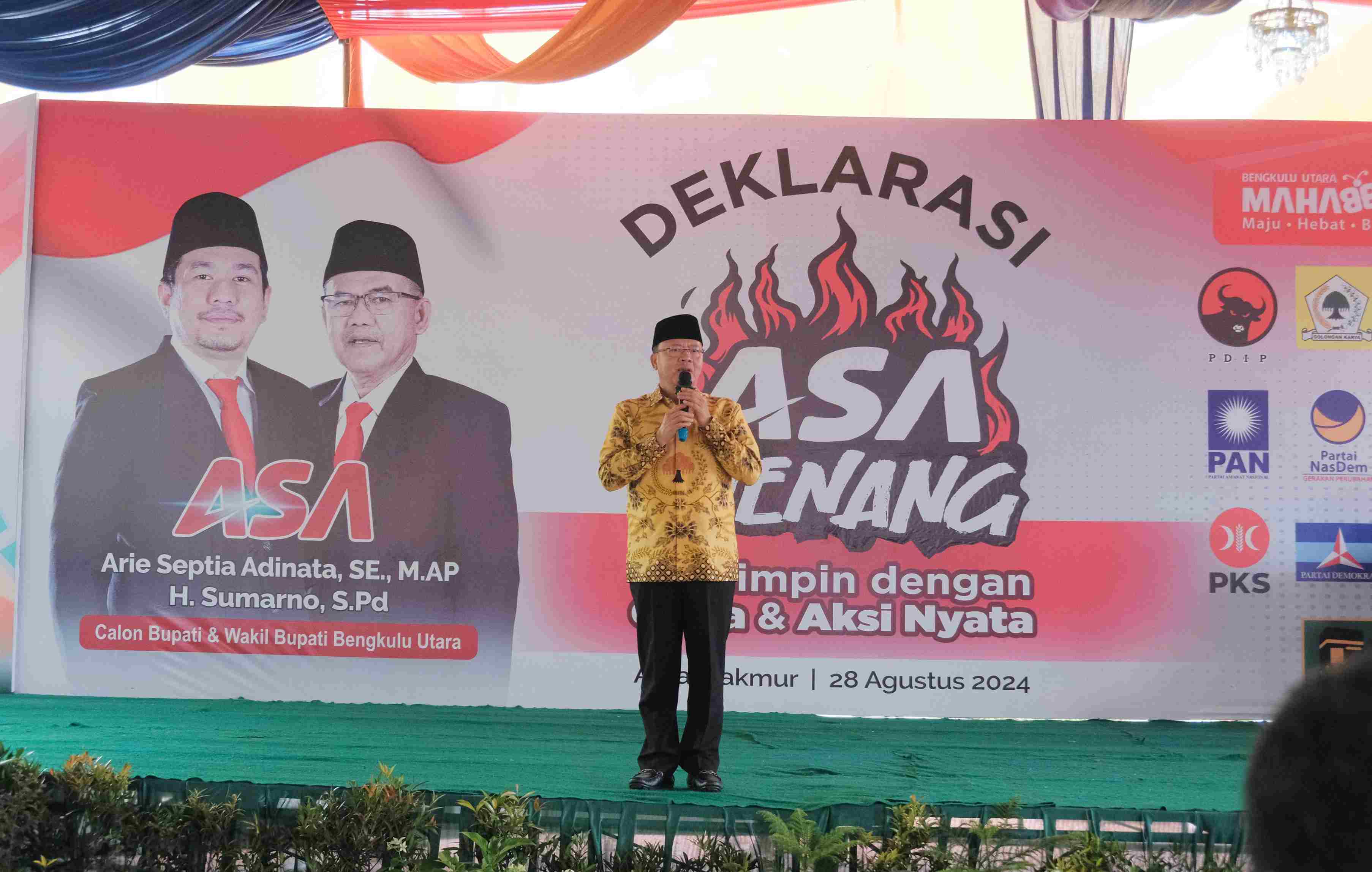 Rohidin Doakan Arie - Sumarno Raih 90 Persen Suara di Bengkulu Utara