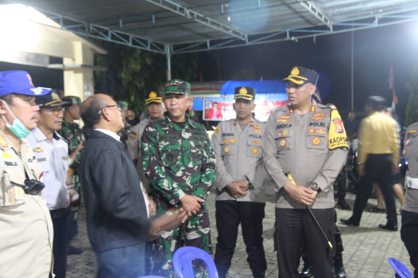 Kodim 0423/Bengkulu Utara Patroli Pengamanan Natal Bersama Polres Bengkulu Utara