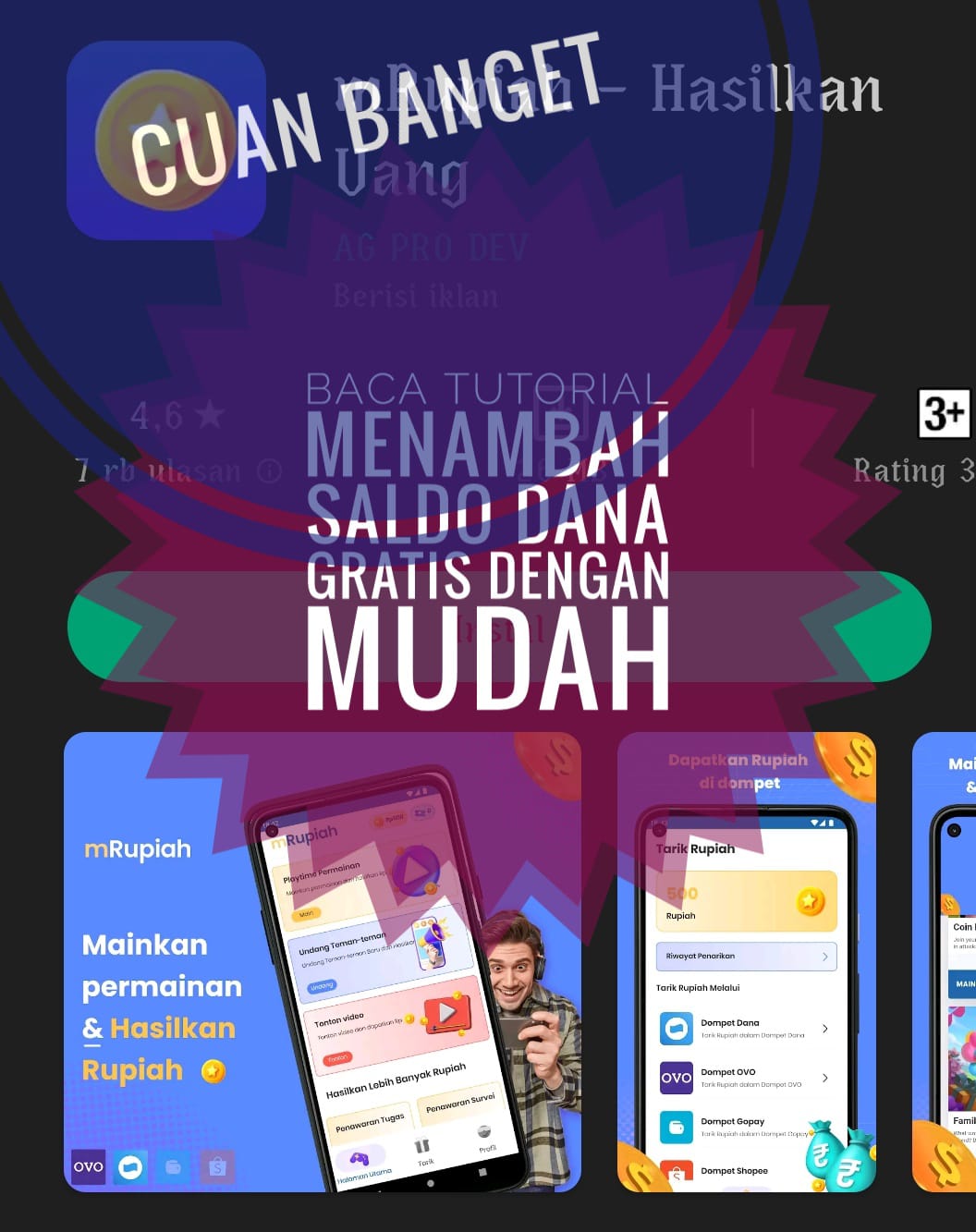 Tutorial Menambah Saldo Dana Gratis hingga Rp500 ribu Melalui Satu Aplikasi ini