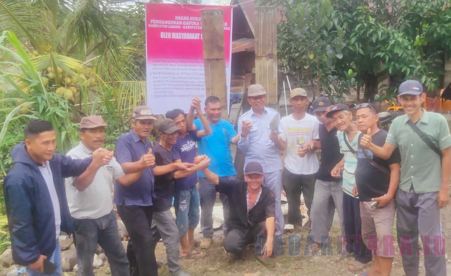 Garbeta Bangun Patok Baru Perbatasan Bengkulu Utara - Lebong