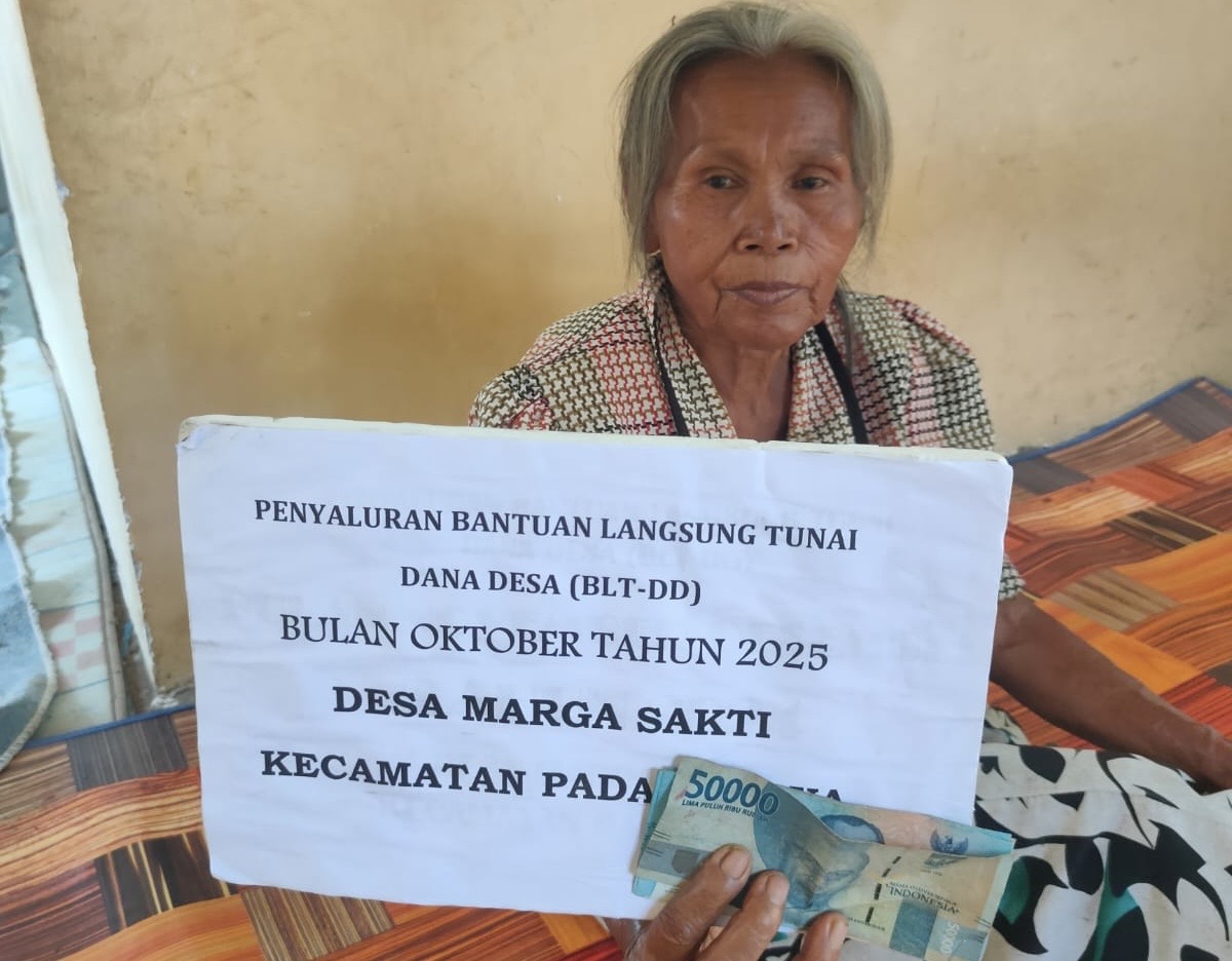 Door To Door, Pemdes Marga Sakti Sukses Salurkan BLT DD Periode Oktober 2025