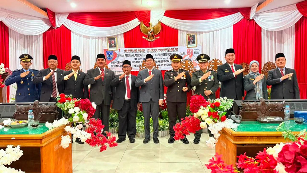 Sidang Paripurna Dalam Rangka HUT RI Ke 81, Ketua DPRD Ajak Selaraskan  Program Pembangunan