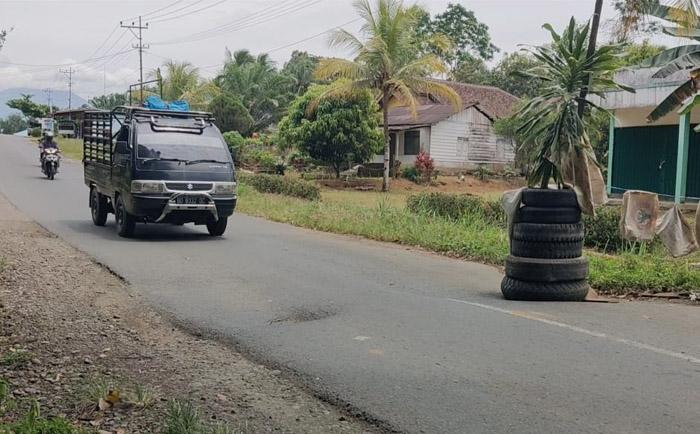 Jalan Ambles, Kades Padang Jaya Minta Perusahaan Bersikap